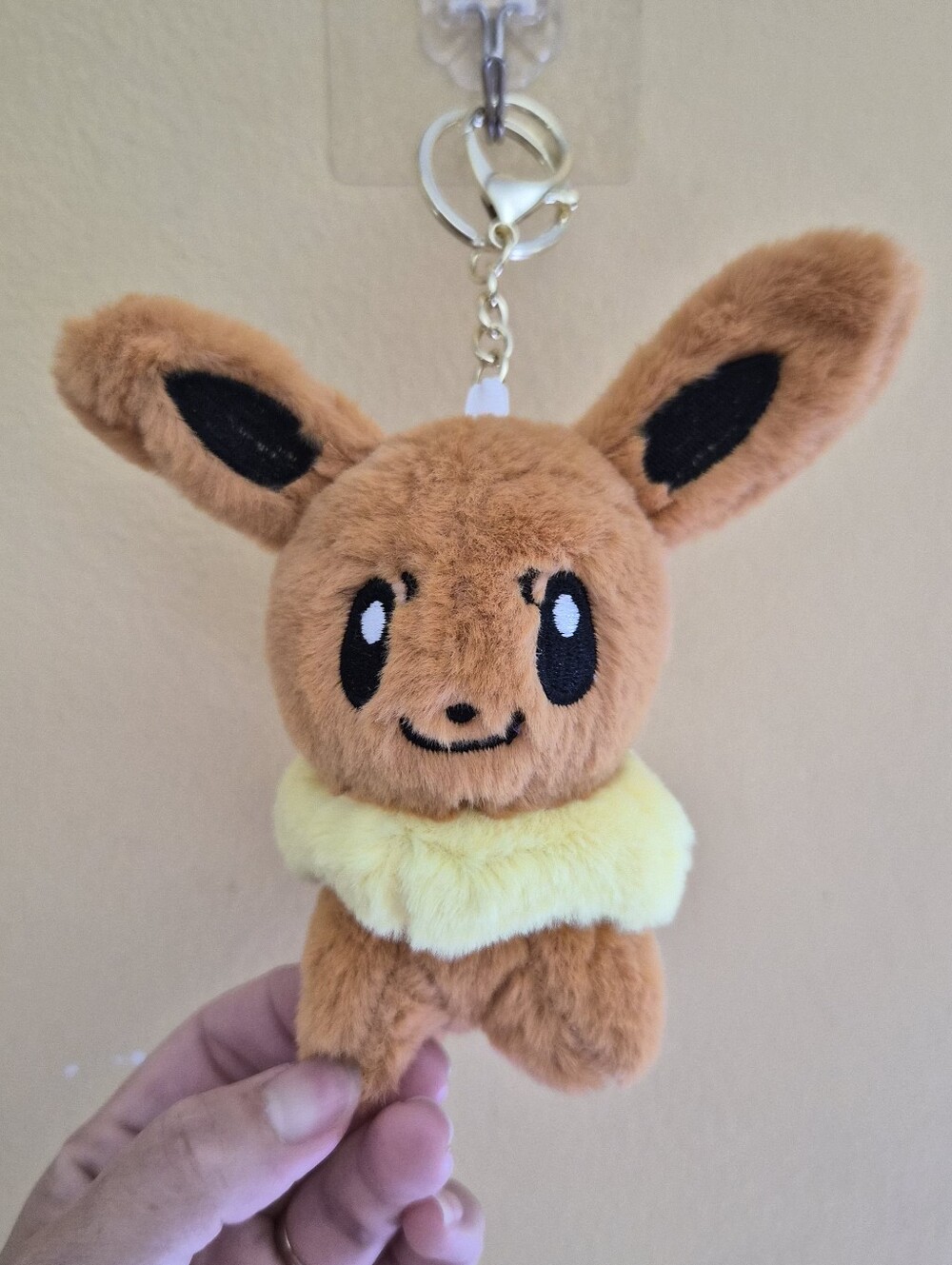 Pokémon Eevee Bag Clip-On Keychain Soft Plush Stuffed Animal Plushies Toy